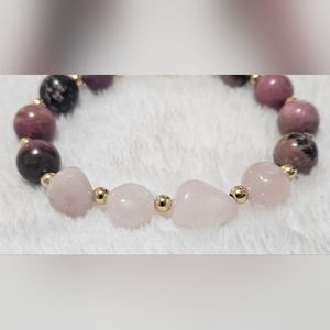 Gemstone and Gold bracelet